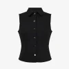 Forcast Dolly Collared Vest* Work Tops|Vests & Waistcoats