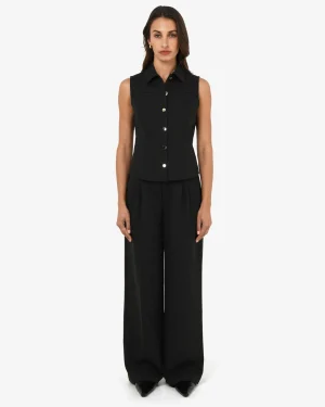 Forcast Dolly Pleated Wide Leg Pants* High-Waisted Pants|Wide-Leg Pants