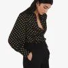 Forcast Dotti Polka Dot Printed Blouse* T-Shirts & Tops|Long Sleeve Tops