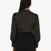 Forcast Dotti Polka Dot Printed Blouse* T-Shirts & Tops|Long Sleeve Tops