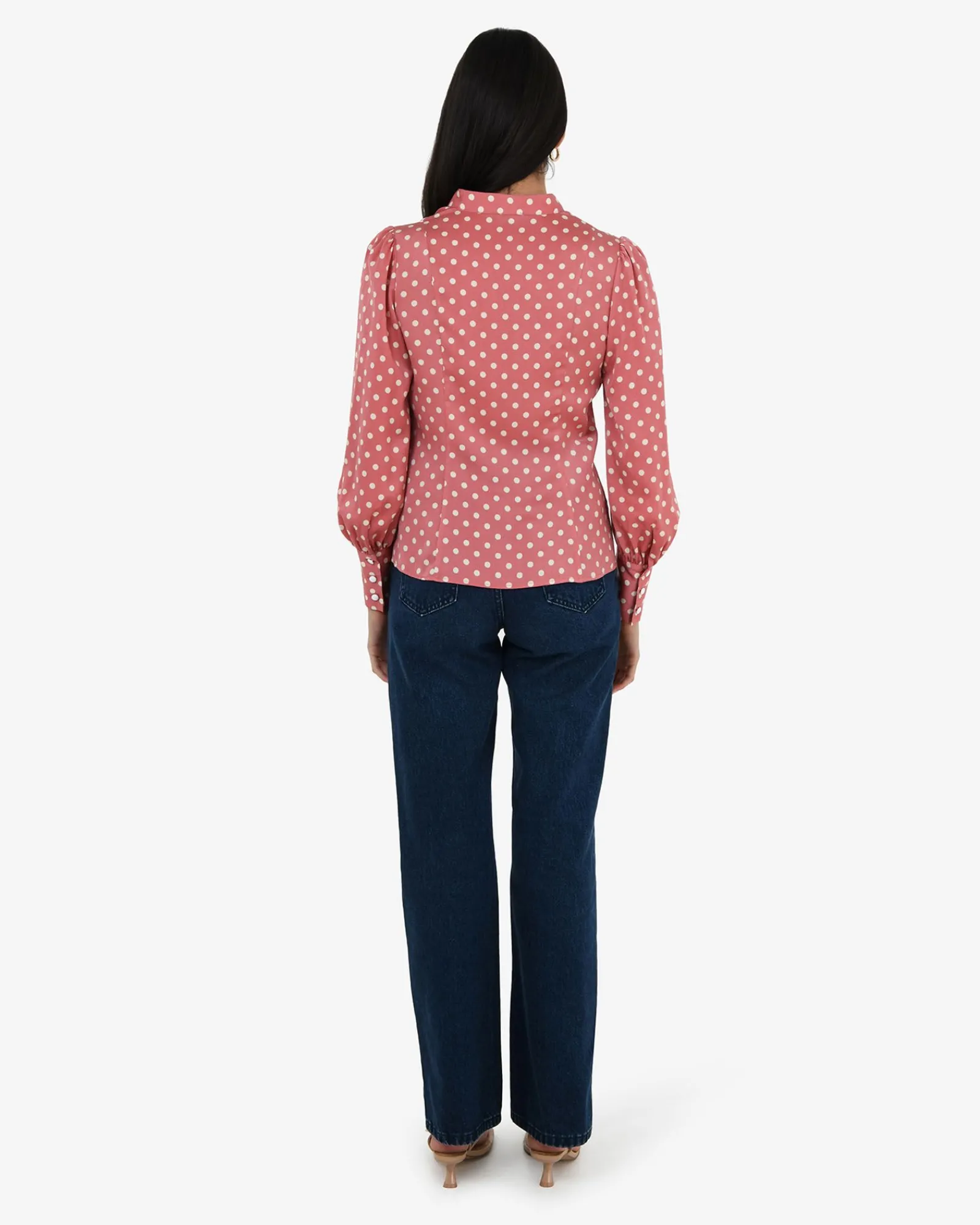 Forcast Dotti Polka Dot Printed Blouse* Long Sleeve Tops|Shirts & Blouses