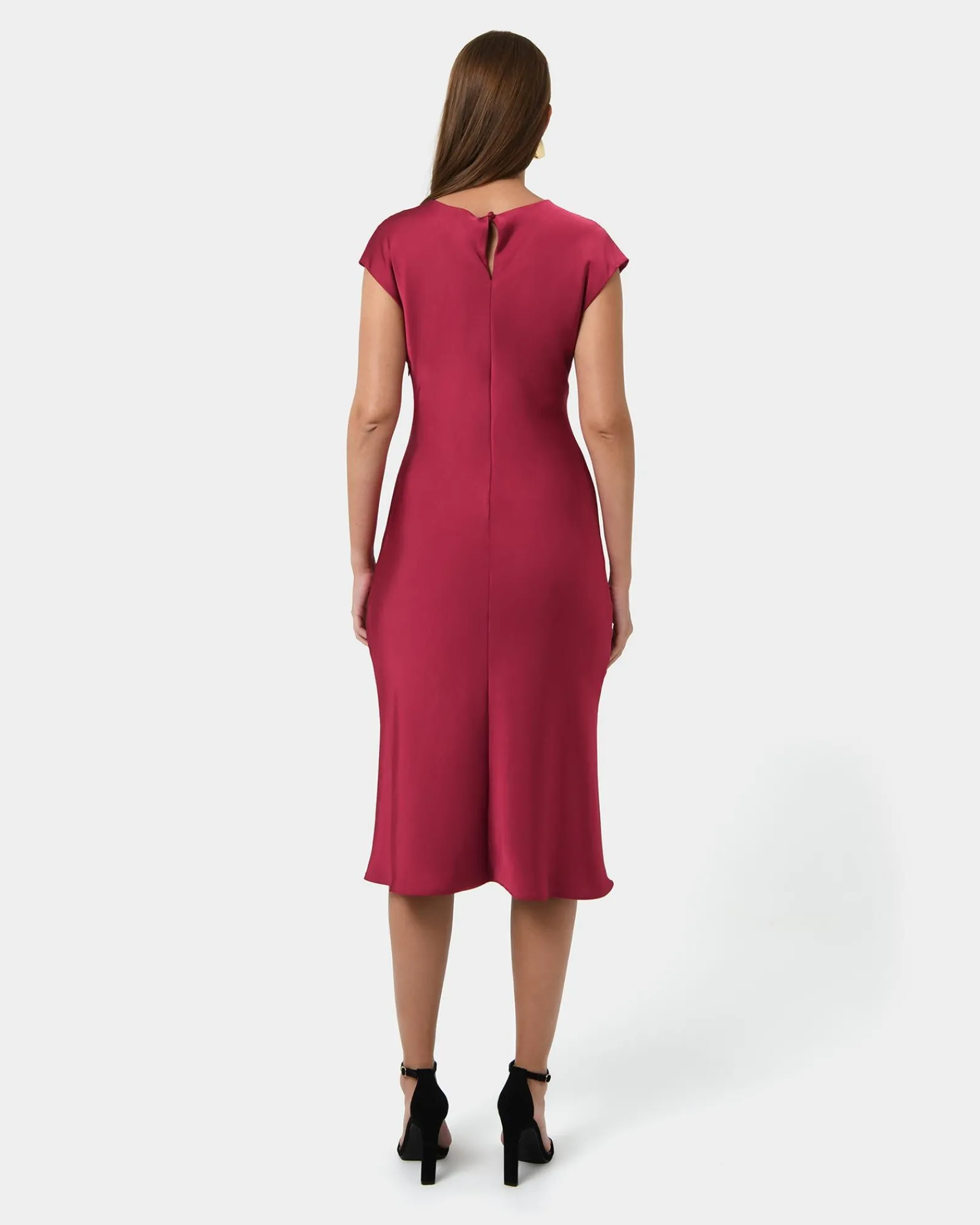 Forcast Dulce Satin Midi Dress* Midi Dresses|Midi Dresses