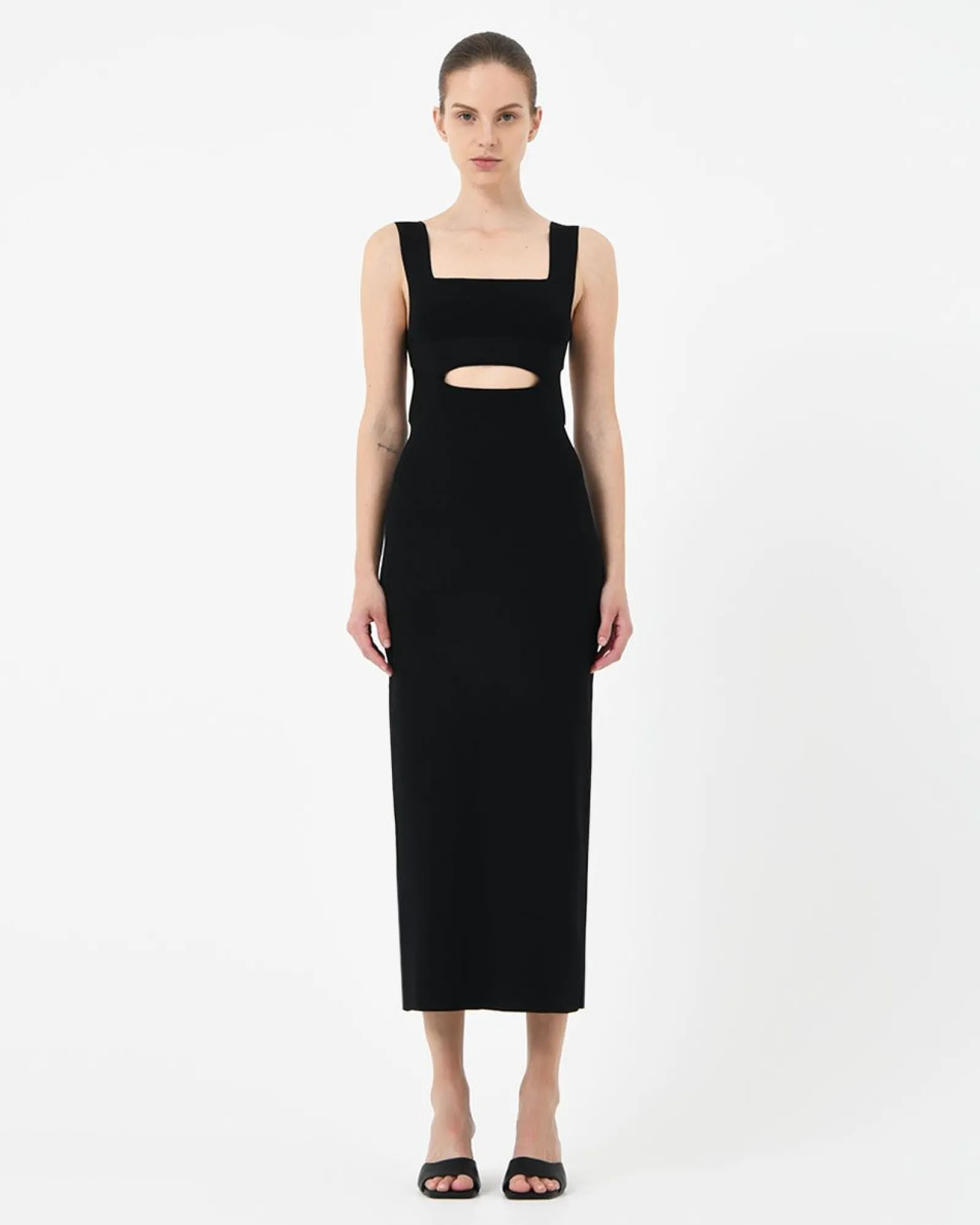 Forcast Elia Cutout Knit Dress* Midi Dresses|Midi Dresses