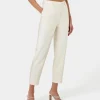 Forcast Elka Straight Leg Pants* High-Waisted Pants|Straight Leg Pants