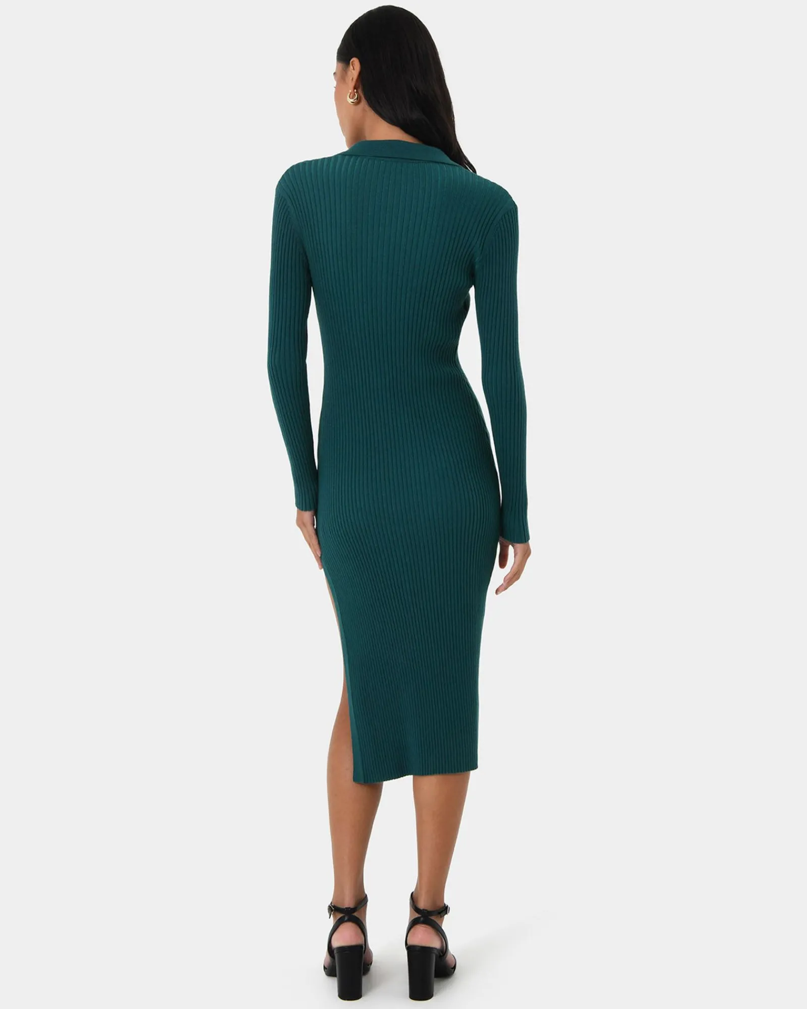 Forcast Elliot Collared Knit Dress* Knit Dresses|Knit Dresses