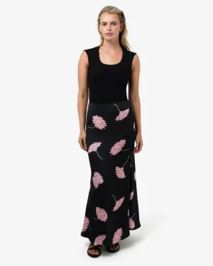 Forcast Felicia Floral Satin Skirt* Midi & Maxi Skirts|Work Skirts
