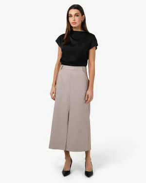 Forcast Fitzroy Column Skirt* Midi & Maxi Skirts|Work Skirts