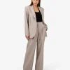 Forcast Fitzroy Pleat Front Pants* High-Waisted Pants|Straight Leg Pants