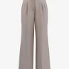 Forcast Fitzroy Pleat Front Pants* High-Waisted Pants|Straight Leg Pants