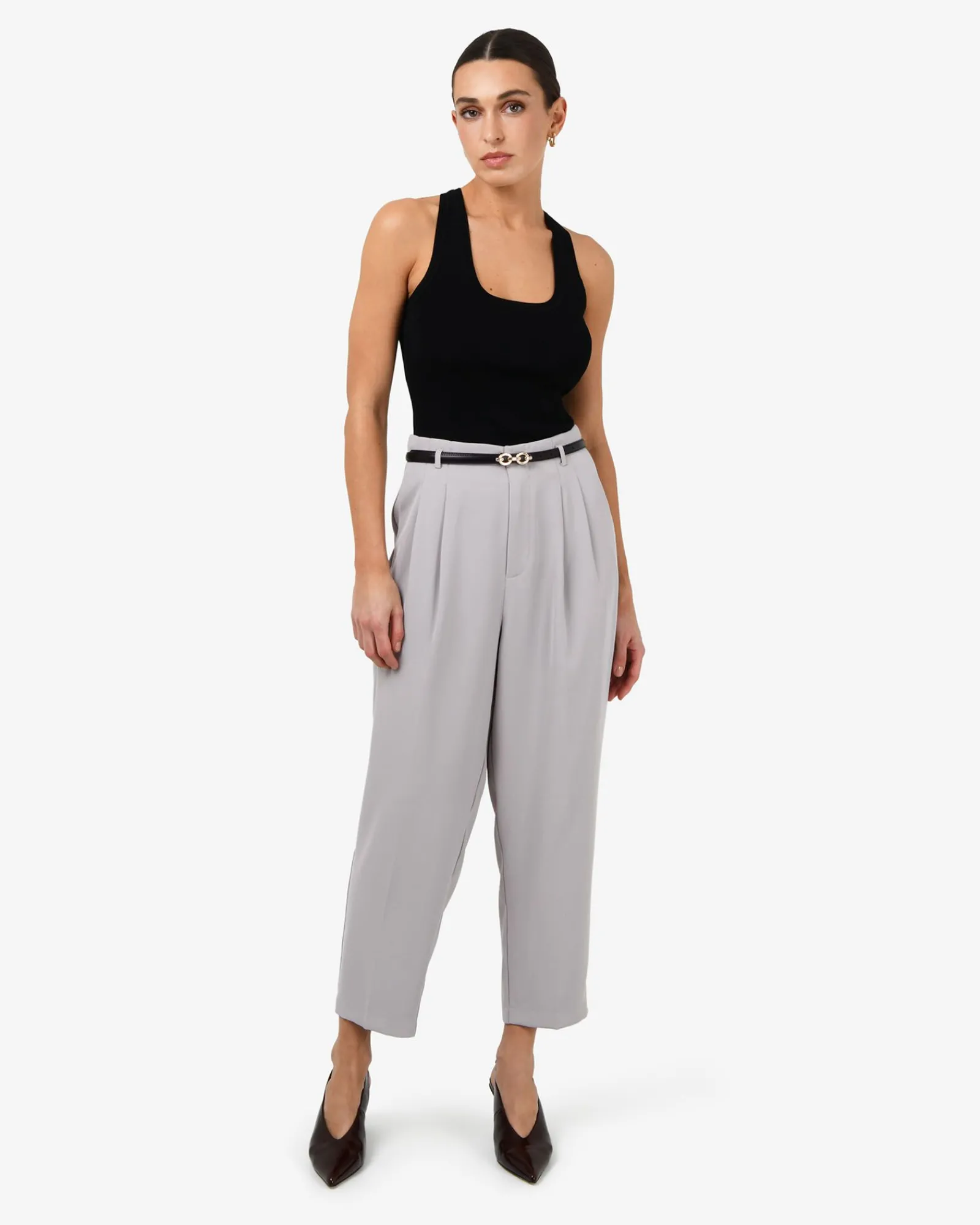 Forcast Ganni Tapered Pants* Cropped Pants|High-Waisted Pants