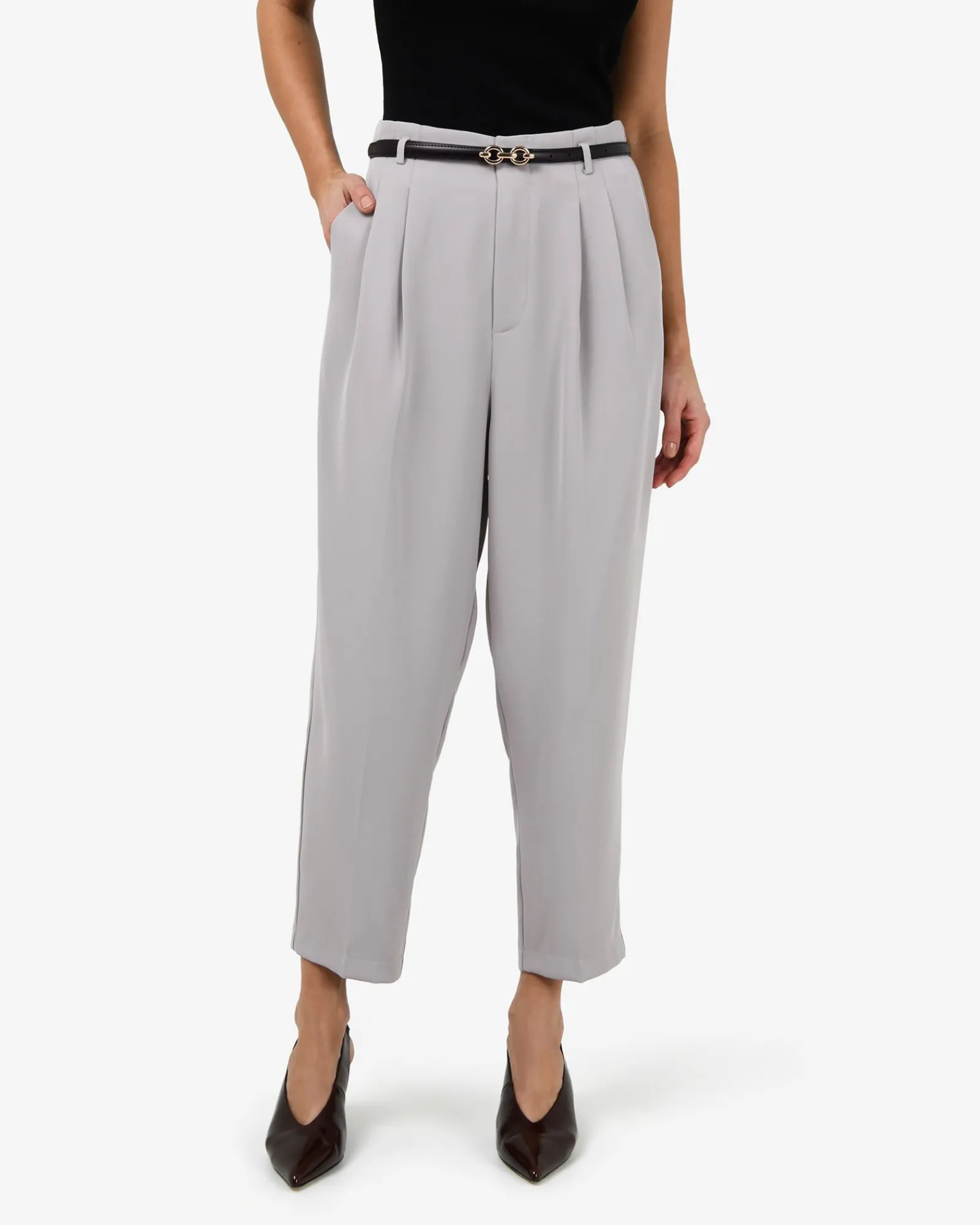 Forcast Ganni Tapered Pants* Cropped Pants|High-Waisted Pants
