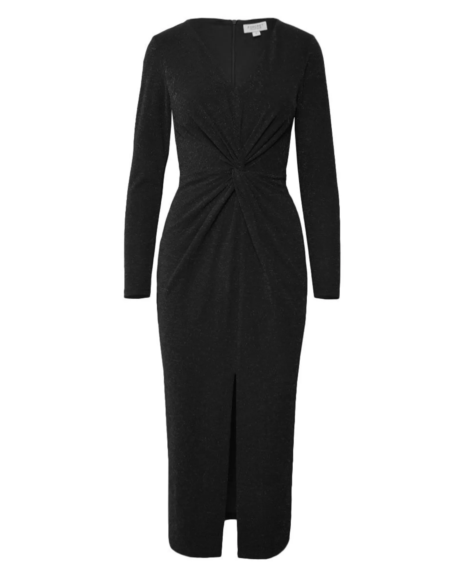 Forcast Giada Twist Knit Glitter Dress* Midi Dresses|Midi Dresses