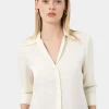 Forcast Hailee 3/4 Sleeve Satin Blouse* Long Sleeve Tops|Shirts & Blouses