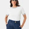 Forcast Harvey Cable Knit Top* T-Shirts & Tops|Work Tops