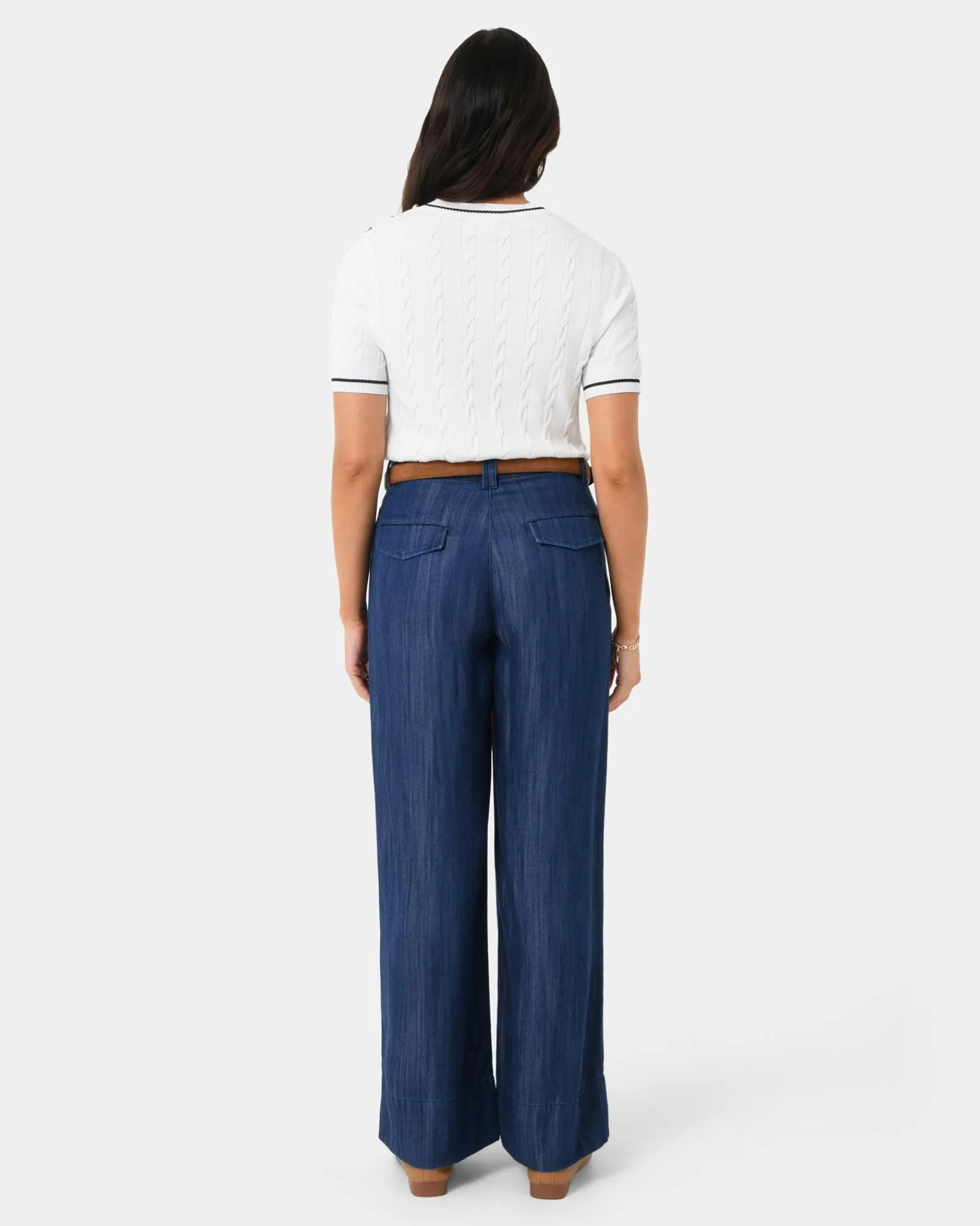 Forcast Harvey Cable Knit Top* T-Shirts & Tops|Work Tops