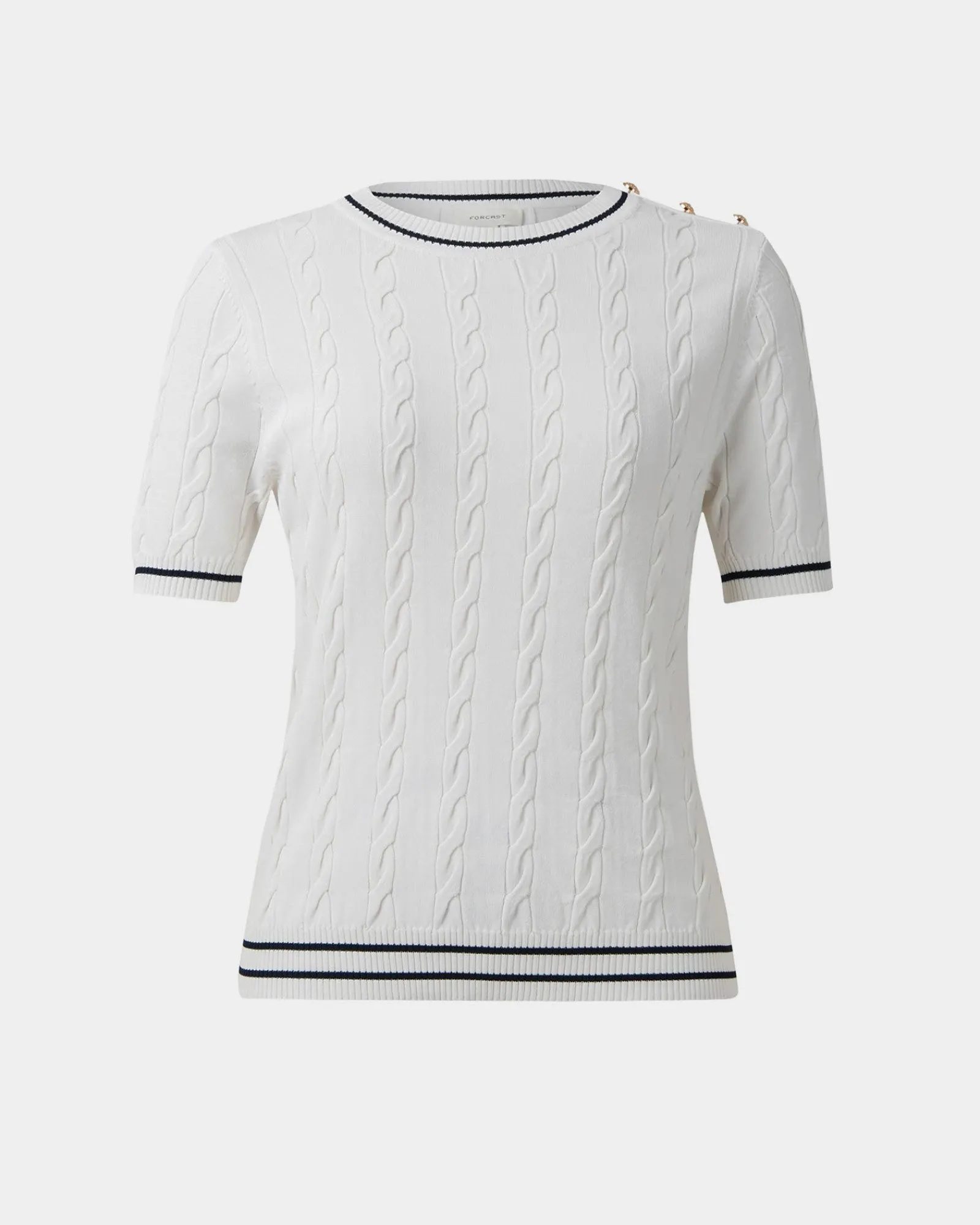 Forcast Harvey Cable Knit Top* T-Shirts & Tops|Work Tops