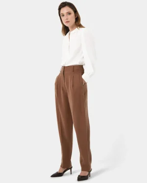 Forcast Hazel Belted Tapered Pant* High-Waisted Pants|Work Pants
