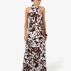Forcast Hazel Printed Halter Dress* Maxi Dresses|Maxi Dresses