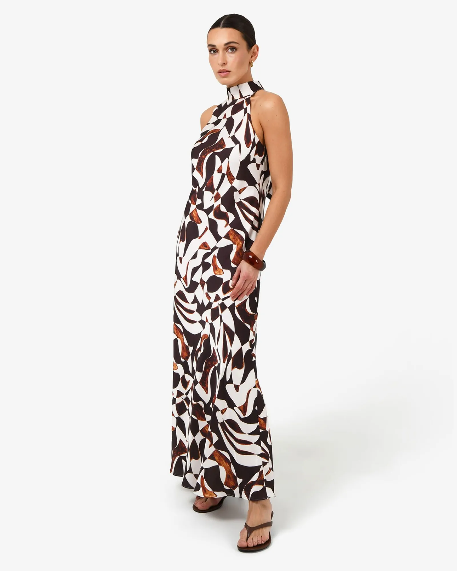 Forcast Hazel Printed Halter Dress* Maxi Dresses|Maxi Dresses