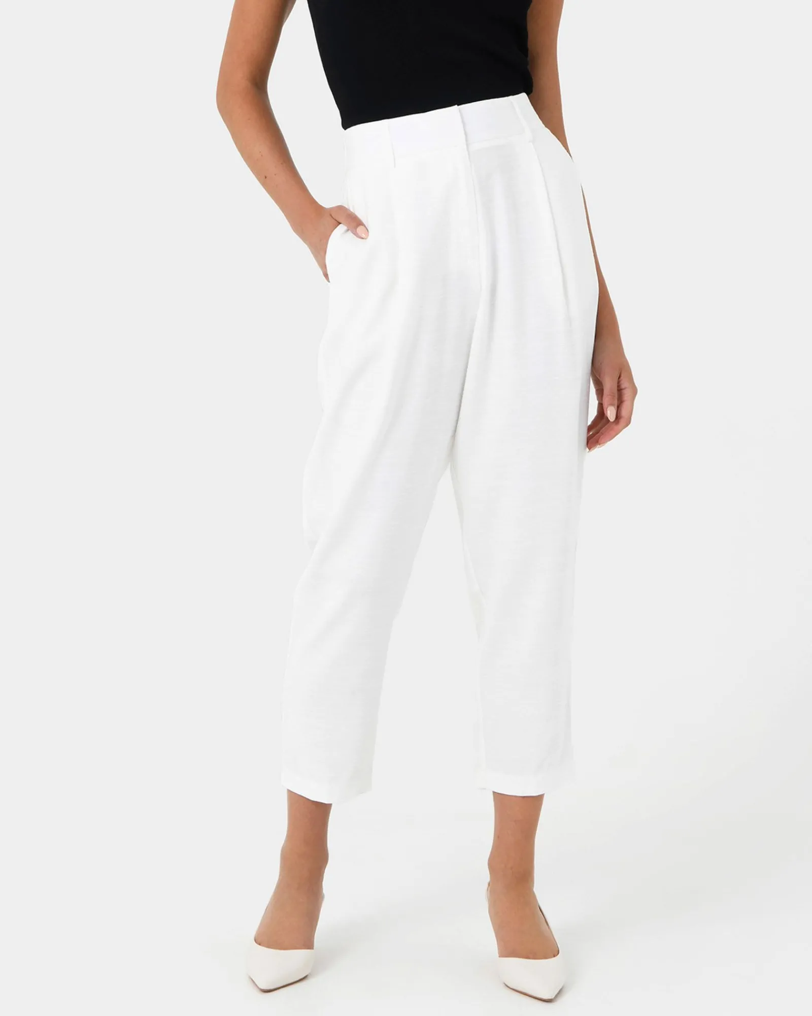 Forcast Indigo Elastic Waist Pant* High-Waisted Pants|Work Pants
