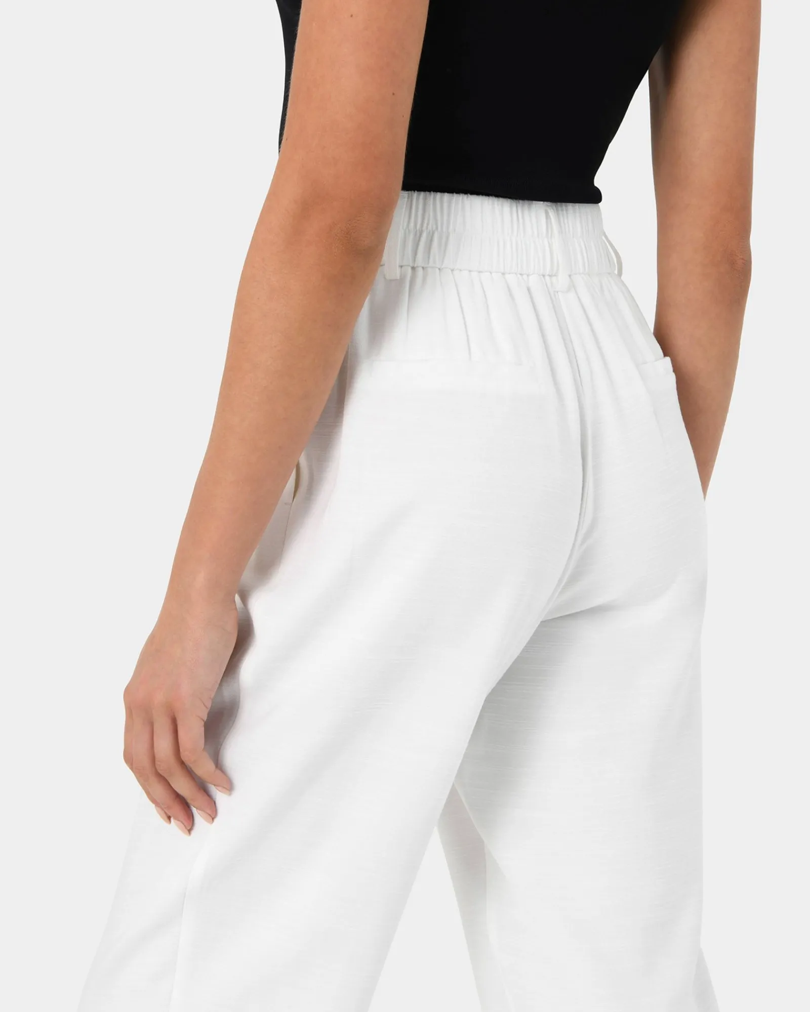 Forcast Indigo Elastic Waist Pant* High-Waisted Pants|Work Pants