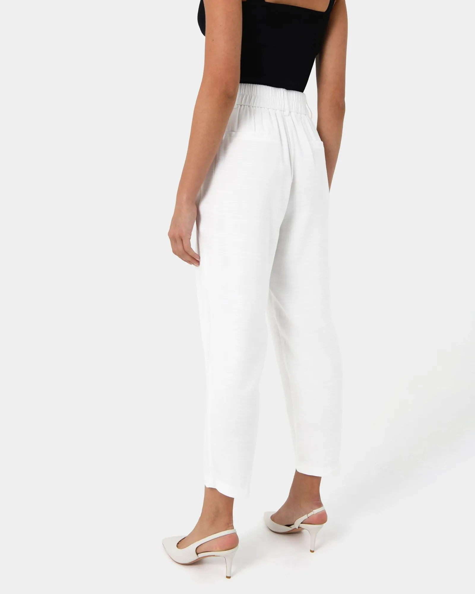 Forcast Indigo Elastic Waist Pant* High-Waisted Pants|Work Pants