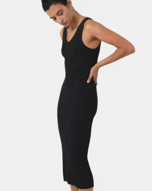 Forcast Isadora V-neck Knit Dress* Midi Dresses|Midi Dresses