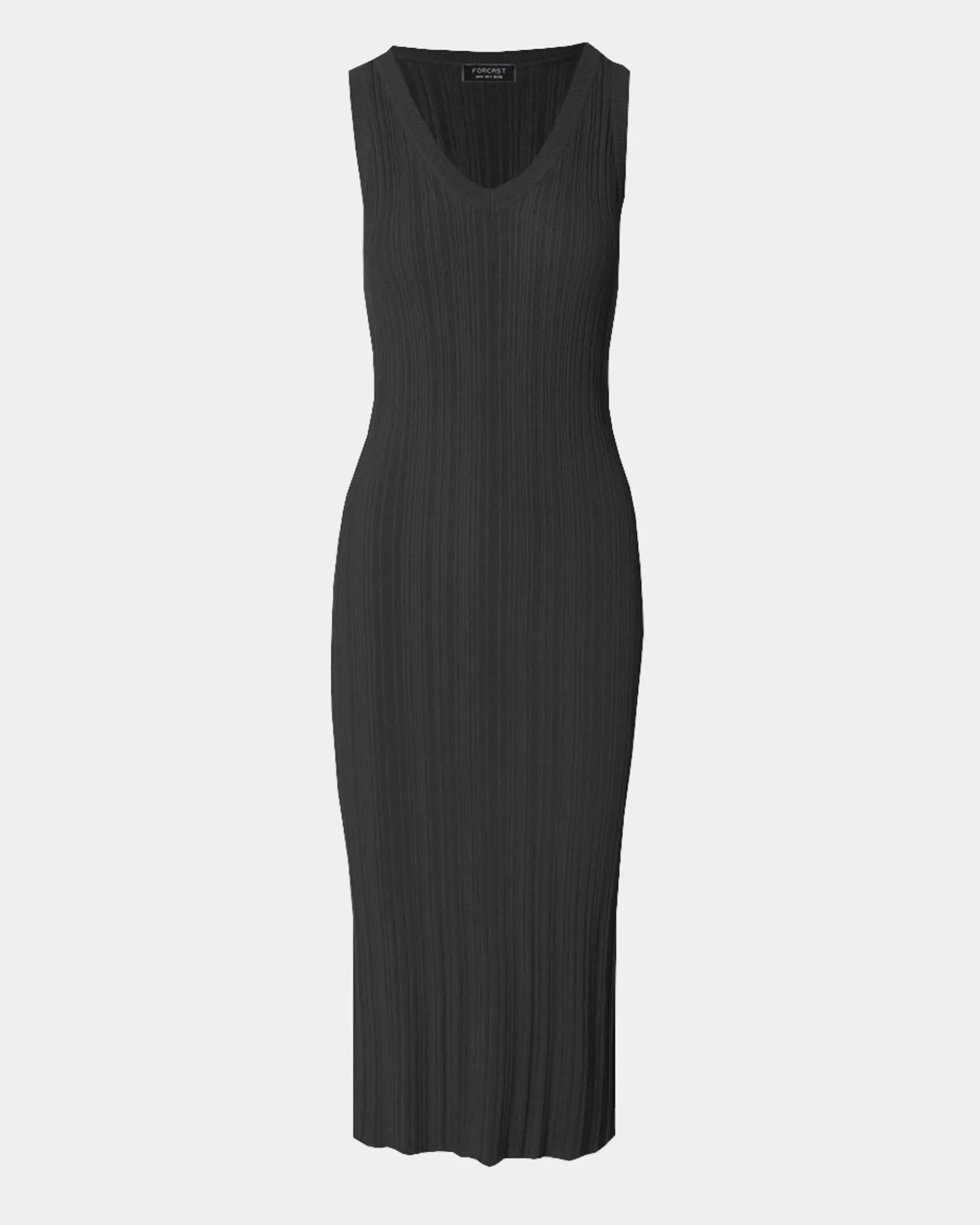Forcast Isadora V-neck Knit Dress* Midi Dresses|Midi Dresses