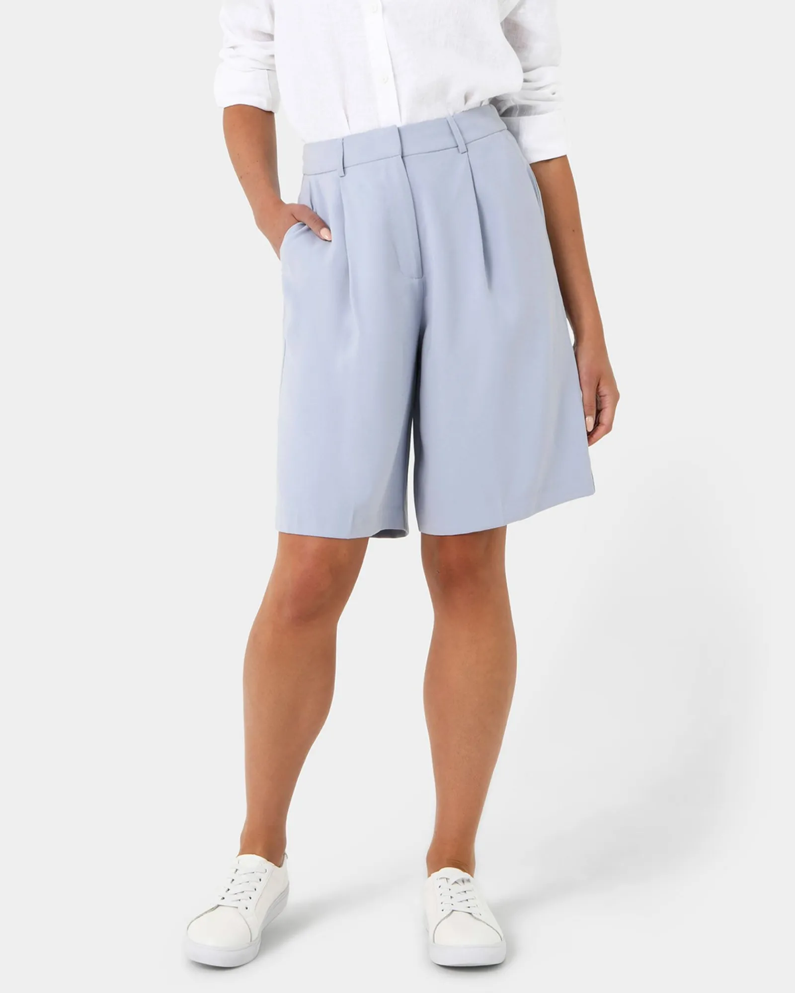 Forcast Jakie Tailored Shorts* High-Waisted Pants|Work Pants