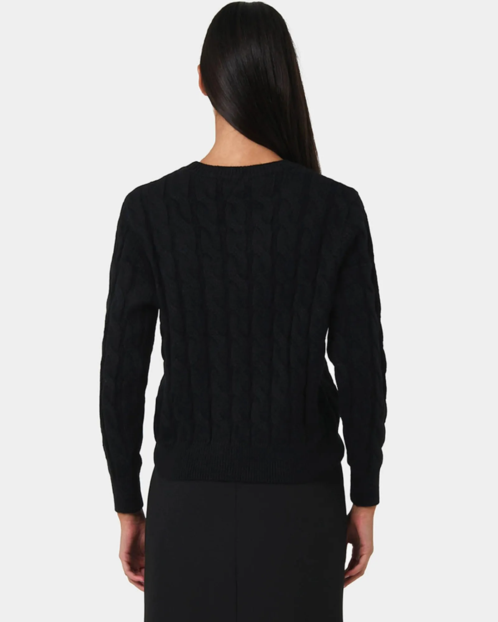 Forcast Janna Cable Jumper* Long Sleeve Tops|Work Tops