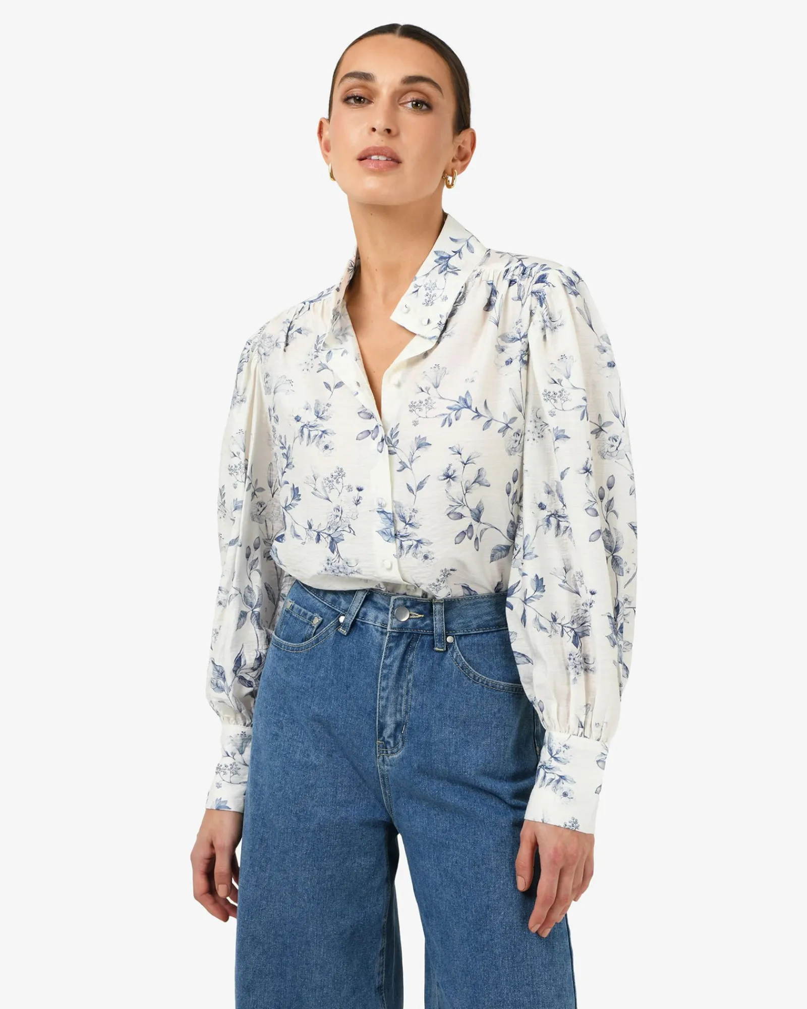 Forcast Jasmine Floral Blouse* Long Sleeve Tops|Shirts & Blouses