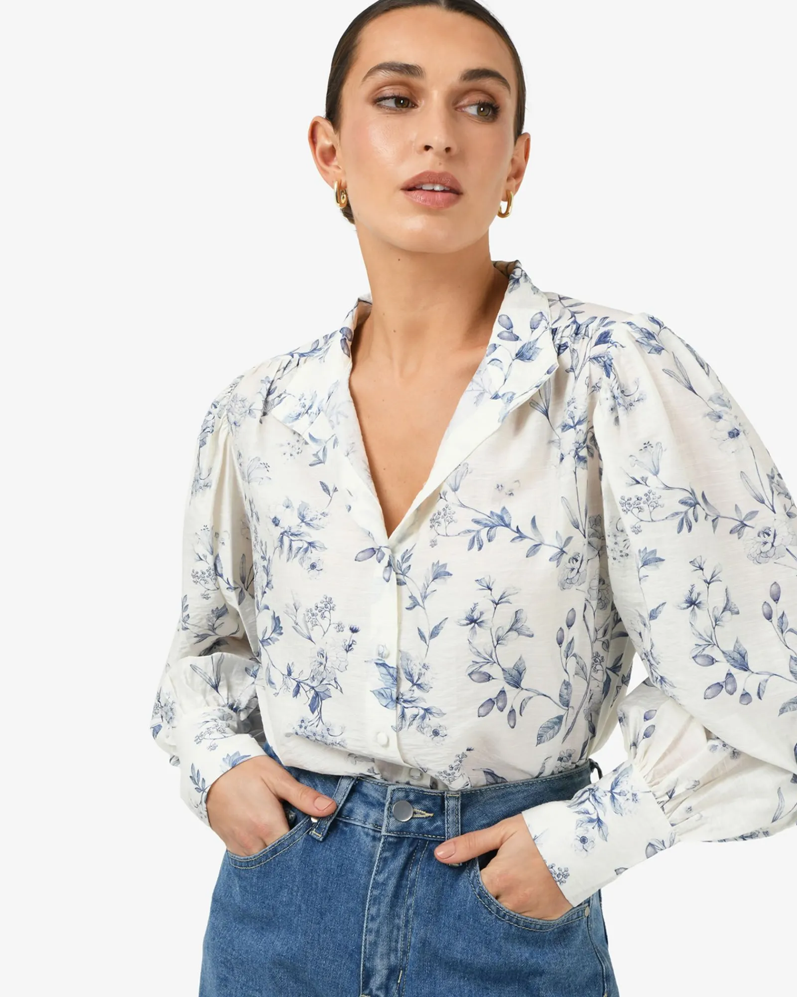 Forcast Jasmine Floral Blouse* Long Sleeve Tops|Shirts & Blouses