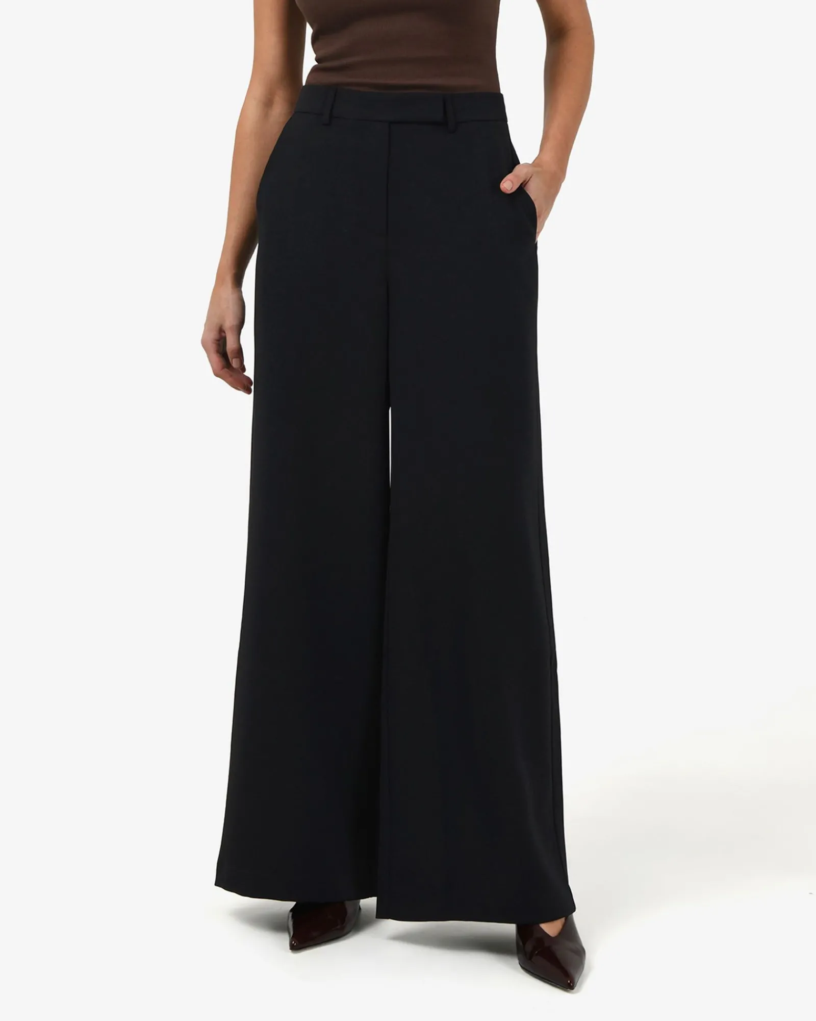 Forcast Jemima Wide Leg Pants* High-Waisted Pants|Wide-Leg Pants