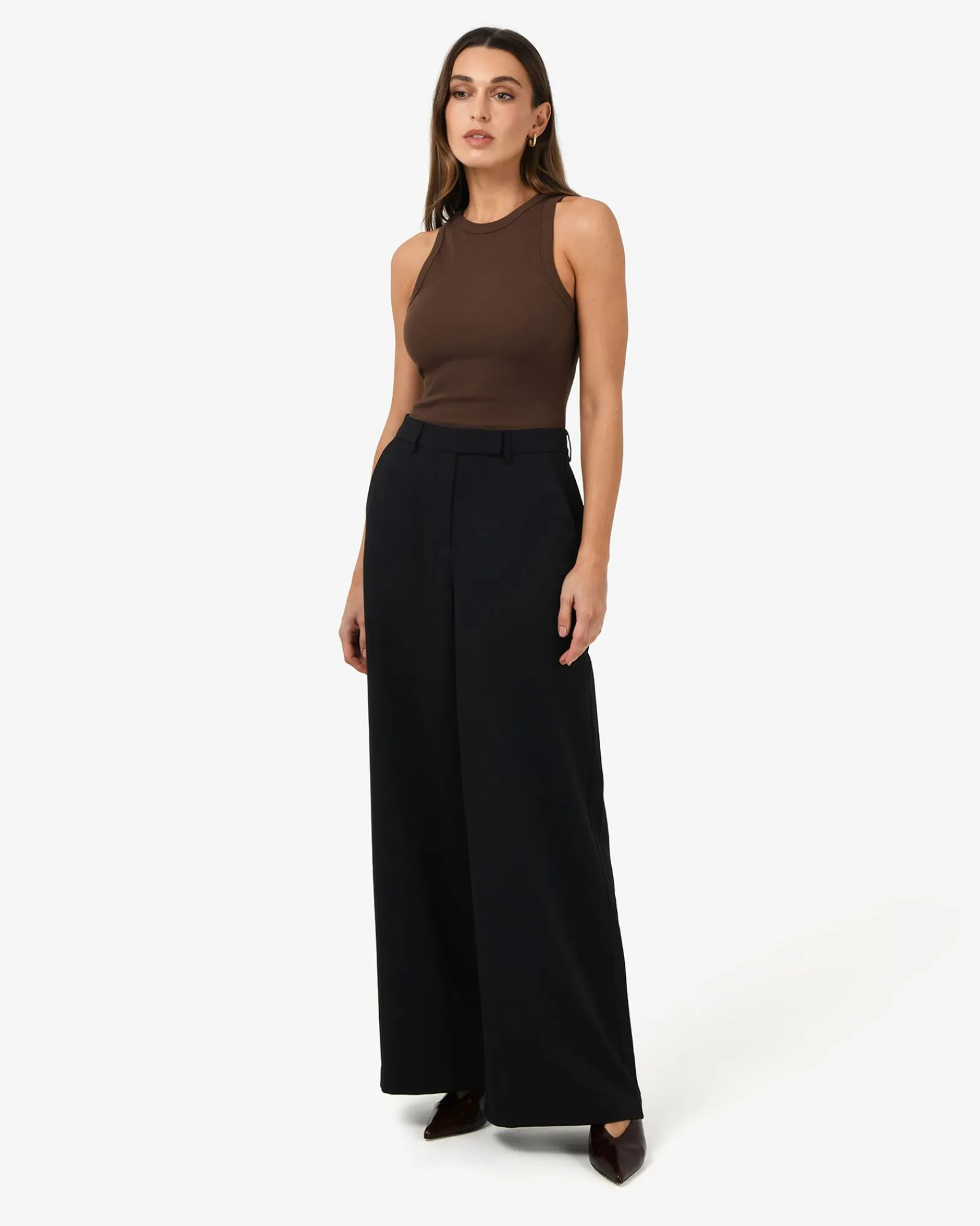 Forcast Jemima Wide Leg Pants* High-Waisted Pants|Wide-Leg Pants