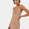 Forcast Joy Satin Cowl Neck Dress* Midi Dresses|Midi Dresses
