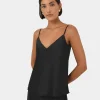 Forcast Joy Satin V-neck Cami* T-Shirts & Tops|Basic Tops