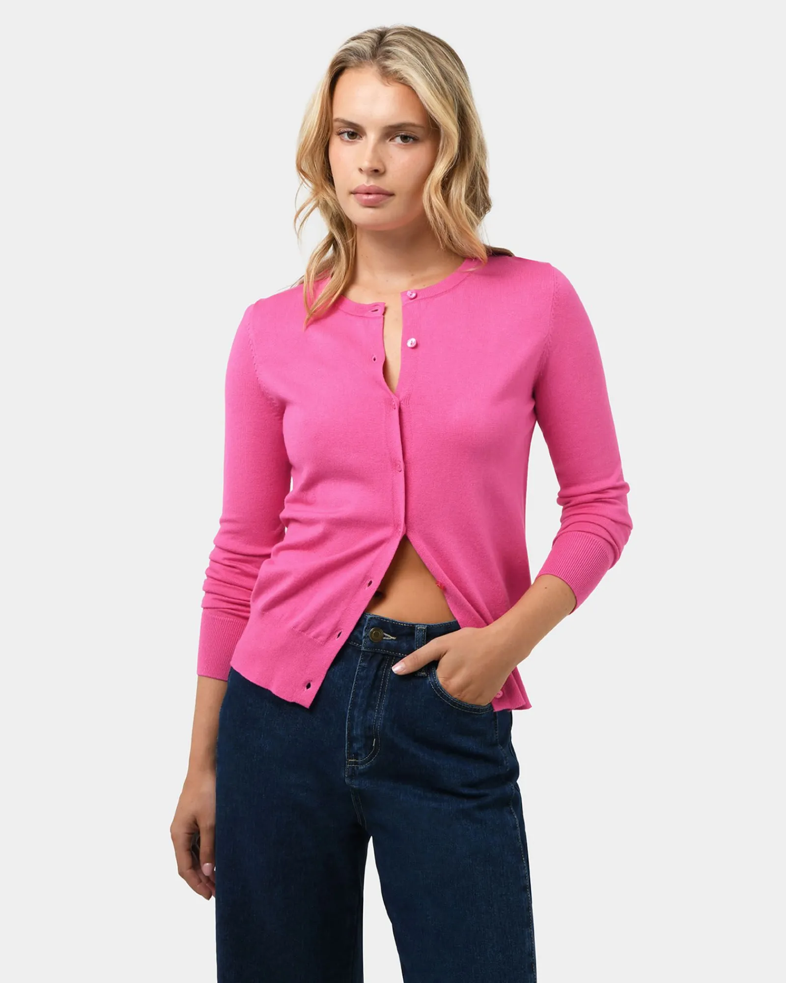 Forcast Joyce Knit Cardigan* T-Shirts & Tops|Long Sleeve Tops