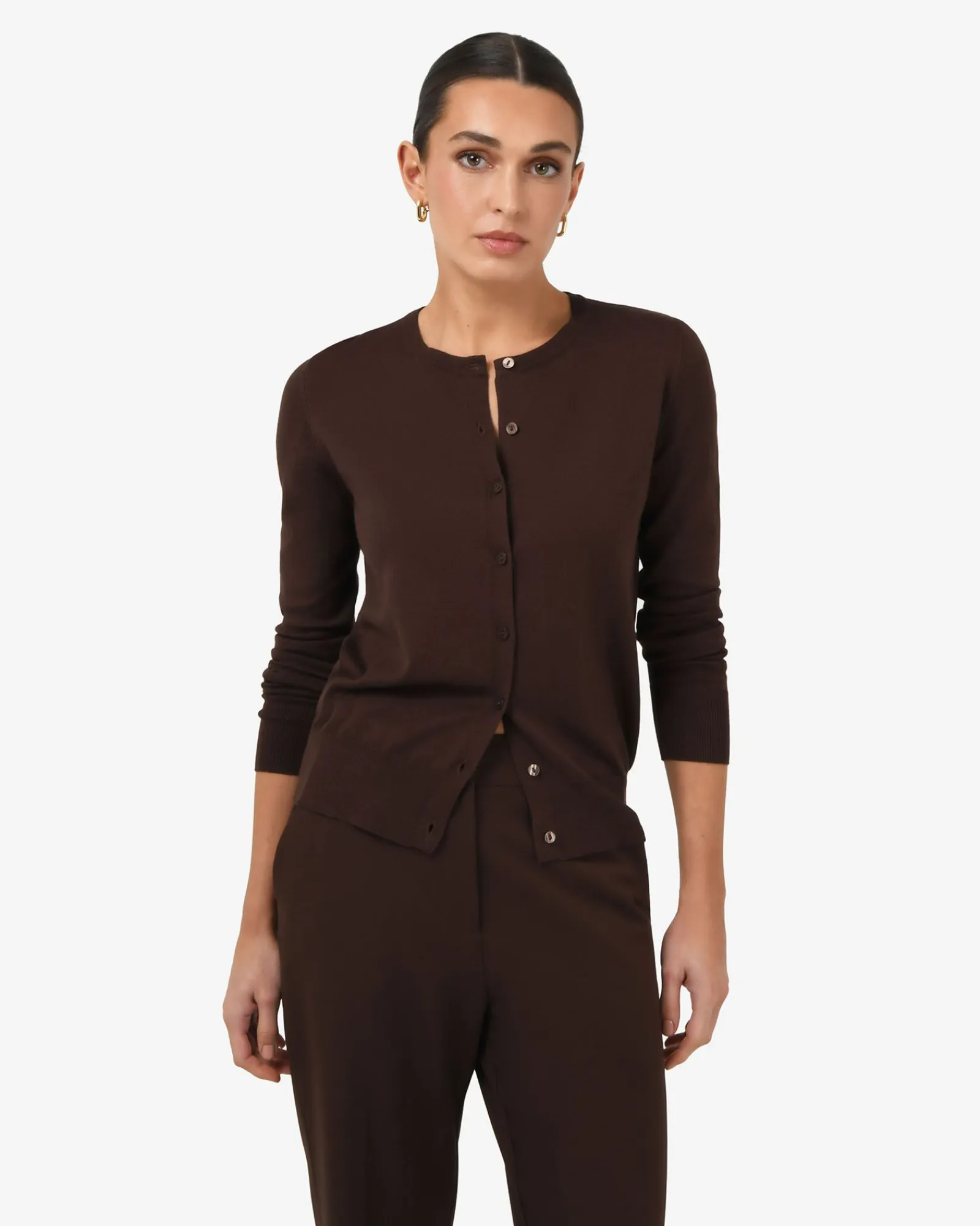 Forcast Joyce Knit Cardigan* Long Sleeve Tops|Work Tops