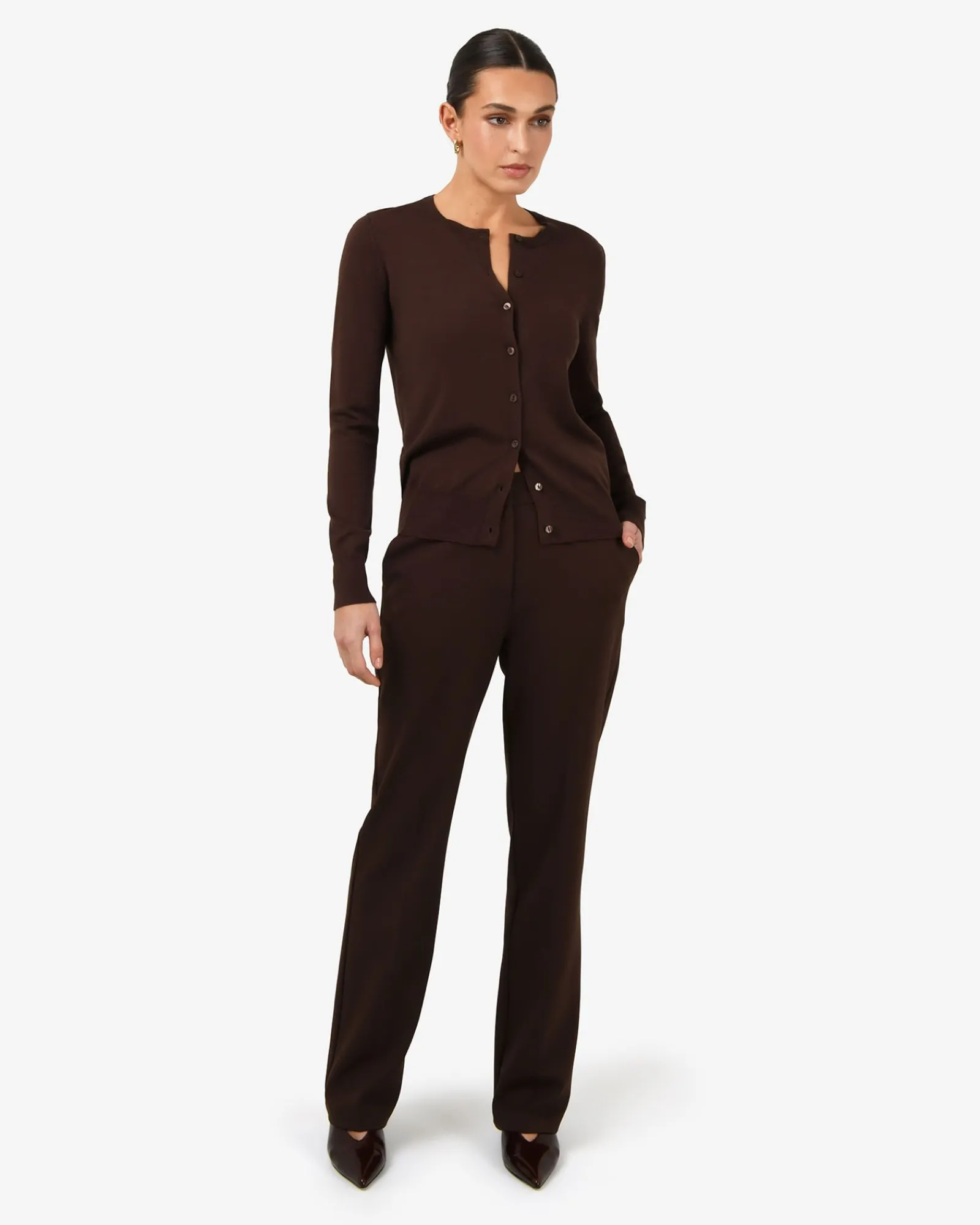 Forcast Joyce Knit Cardigan* Long Sleeve Tops|Work Tops