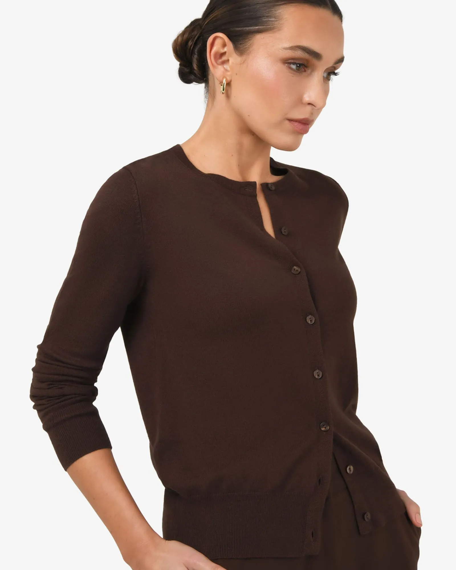 Forcast Joyce Knit Cardigan* Long Sleeve Tops|Work Tops