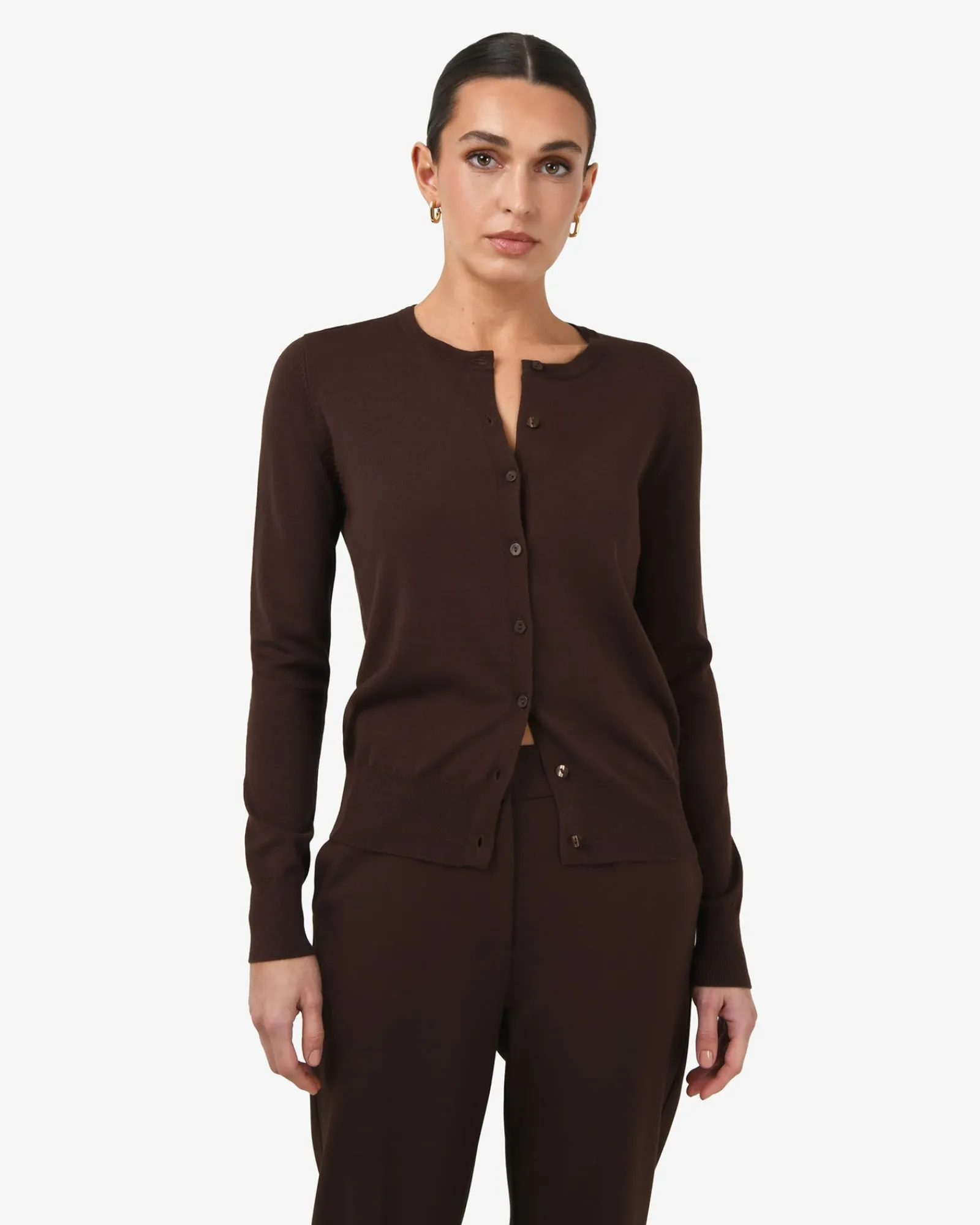 Forcast Joyce Knit Cardigan* Long Sleeve Tops|Work Tops