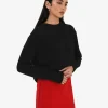 Forcast Joyli Round Neck Knit* Long Sleeve Tops|Work Tops