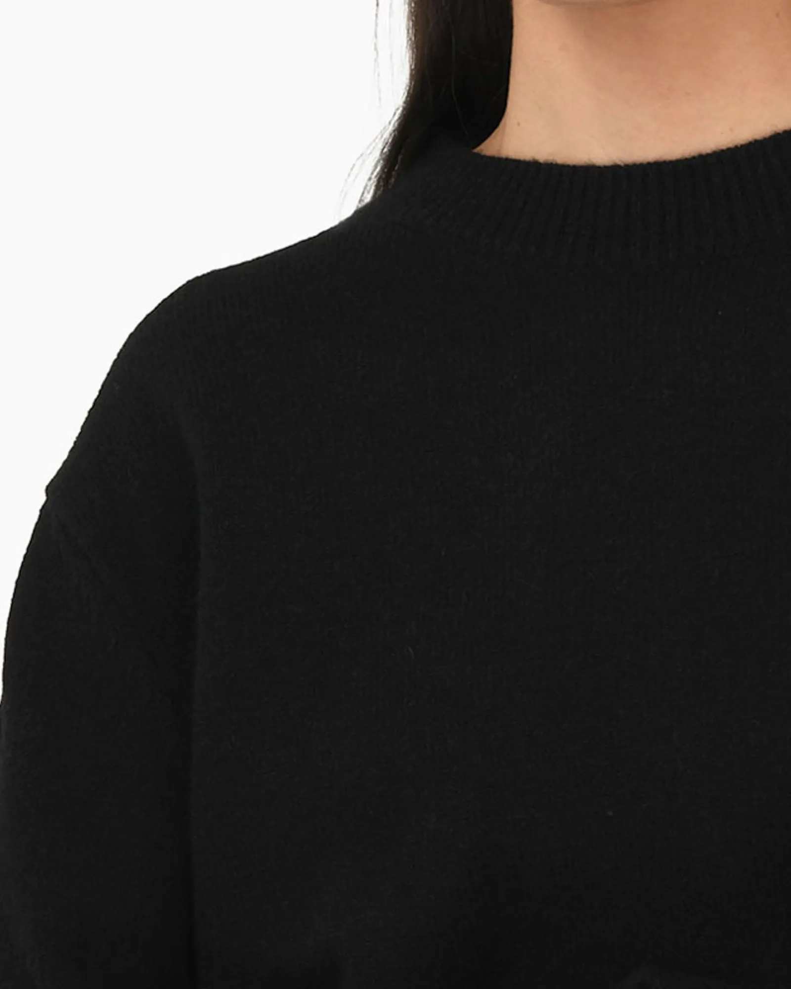 Forcast Joyli Round Neck Knit* Long Sleeve Tops|Work Tops