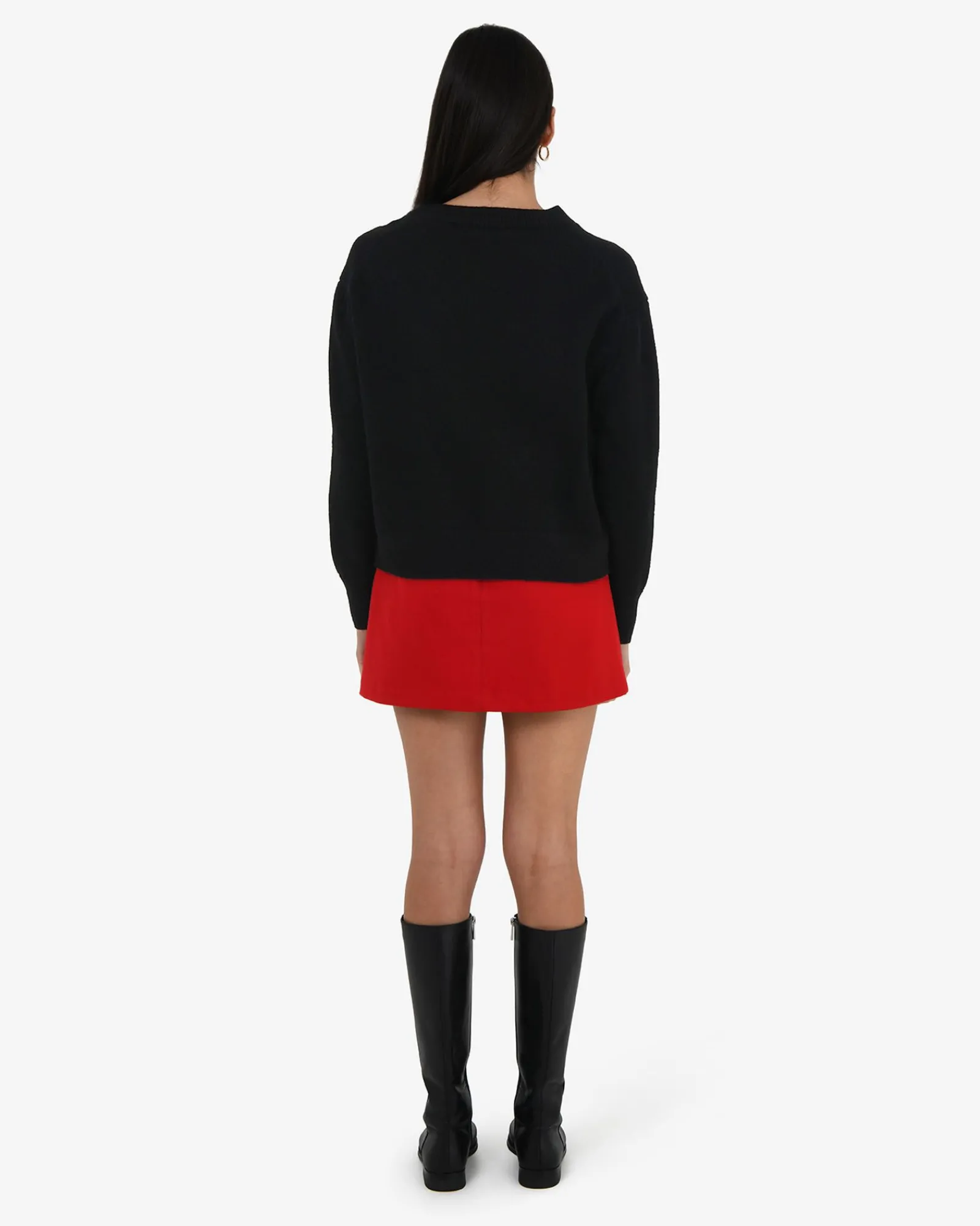 Forcast Joyli Round Neck Knit* Long Sleeve Tops|Work Tops