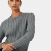 Forcast Juanita Cotton Cable Knit* T-Shirts & Tops|Long Sleeve Tops