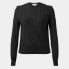 Forcast Juanita Cotton Cable Knit* T-Shirts & Tops|Long Sleeve Tops