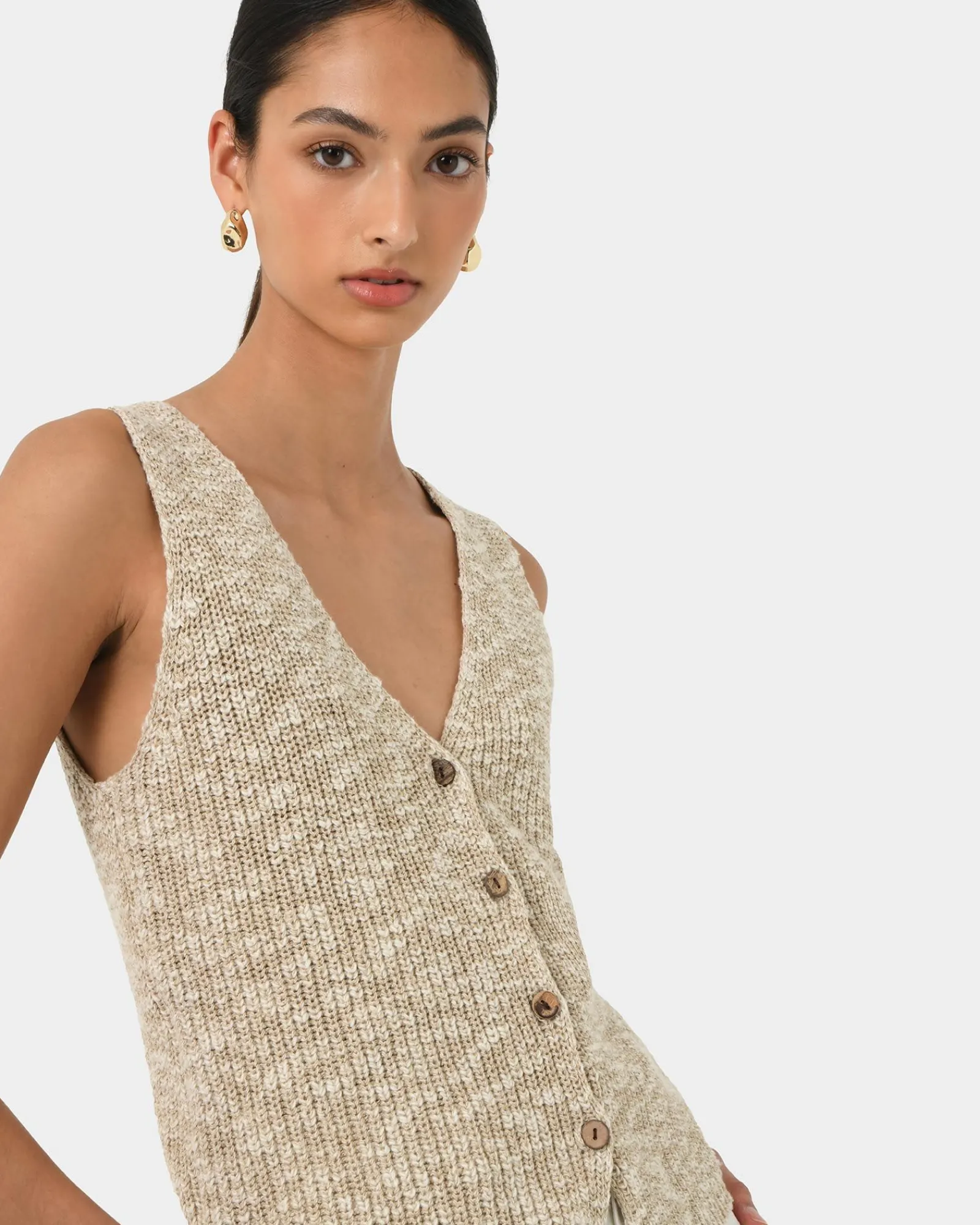 Forcast Judith Knit Vest* T-Shirts & Tops|Work Tops