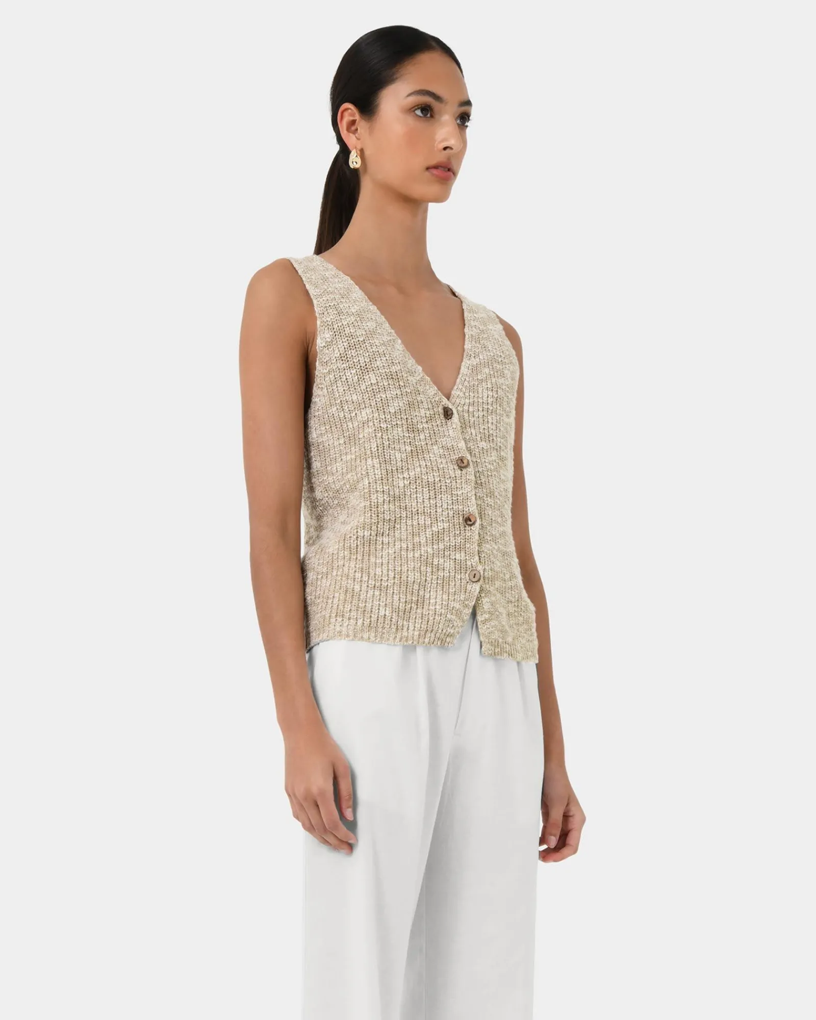 Forcast Judith Knit Vest* T-Shirts & Tops|Work Tops