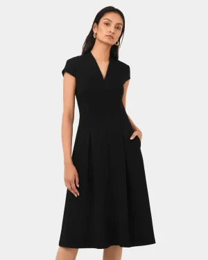 Forcast Juno Panel Ponte Dress* Midi Dresses|Midi Dresses