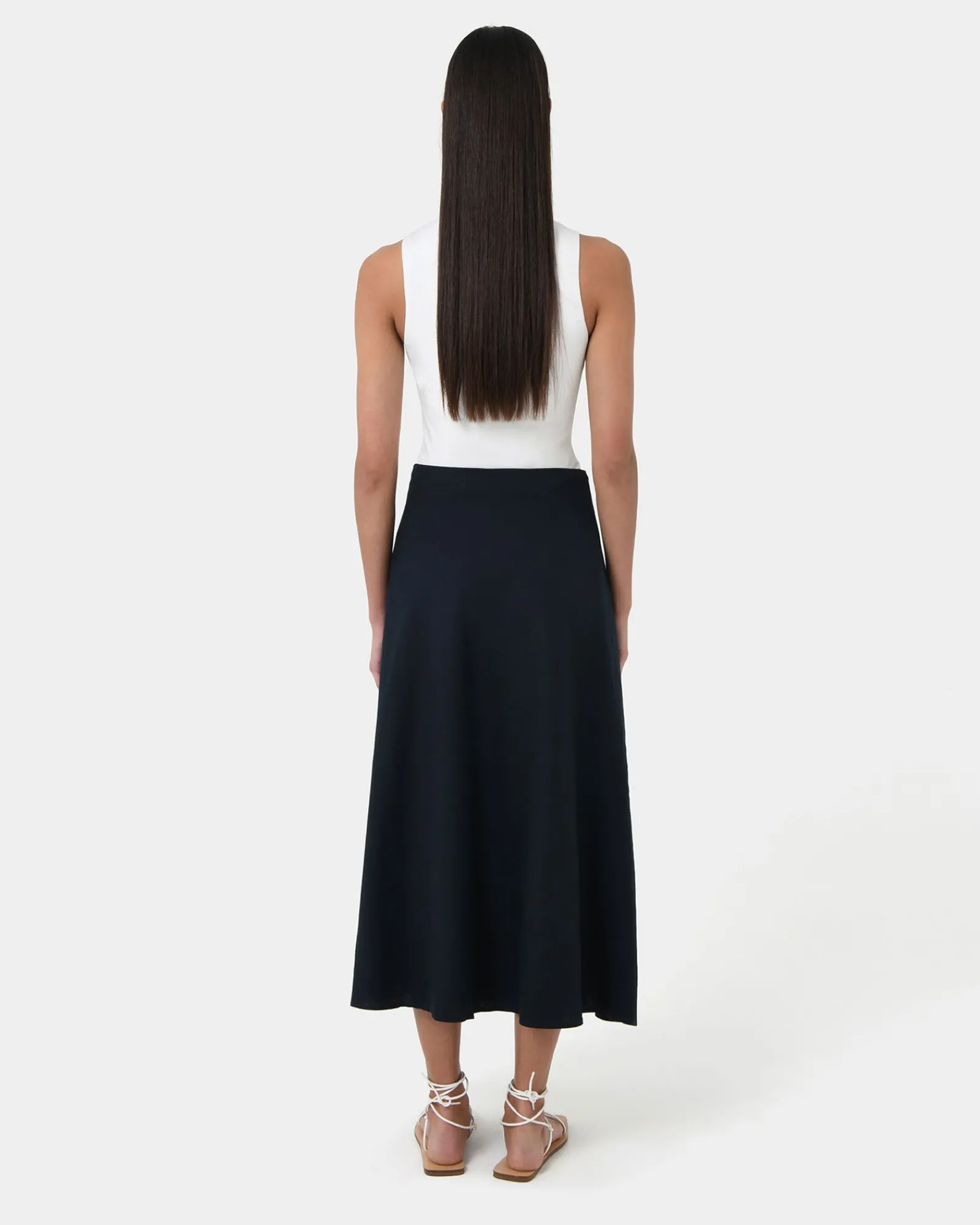 Forcast Kade Linen Blend Midi Skirt* Midi & Maxi Skirts|Work Skirts